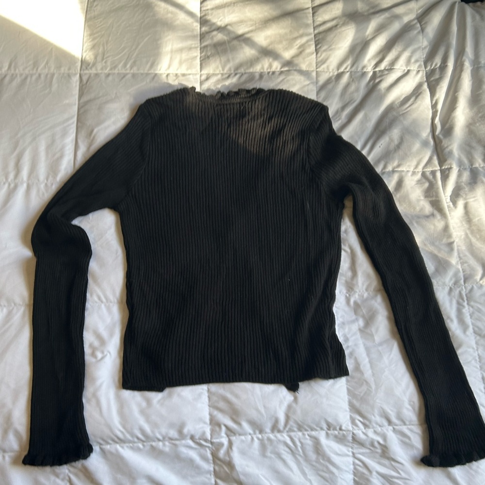 ASOS Black Ruffled Cardigan - Picture 5 of 10